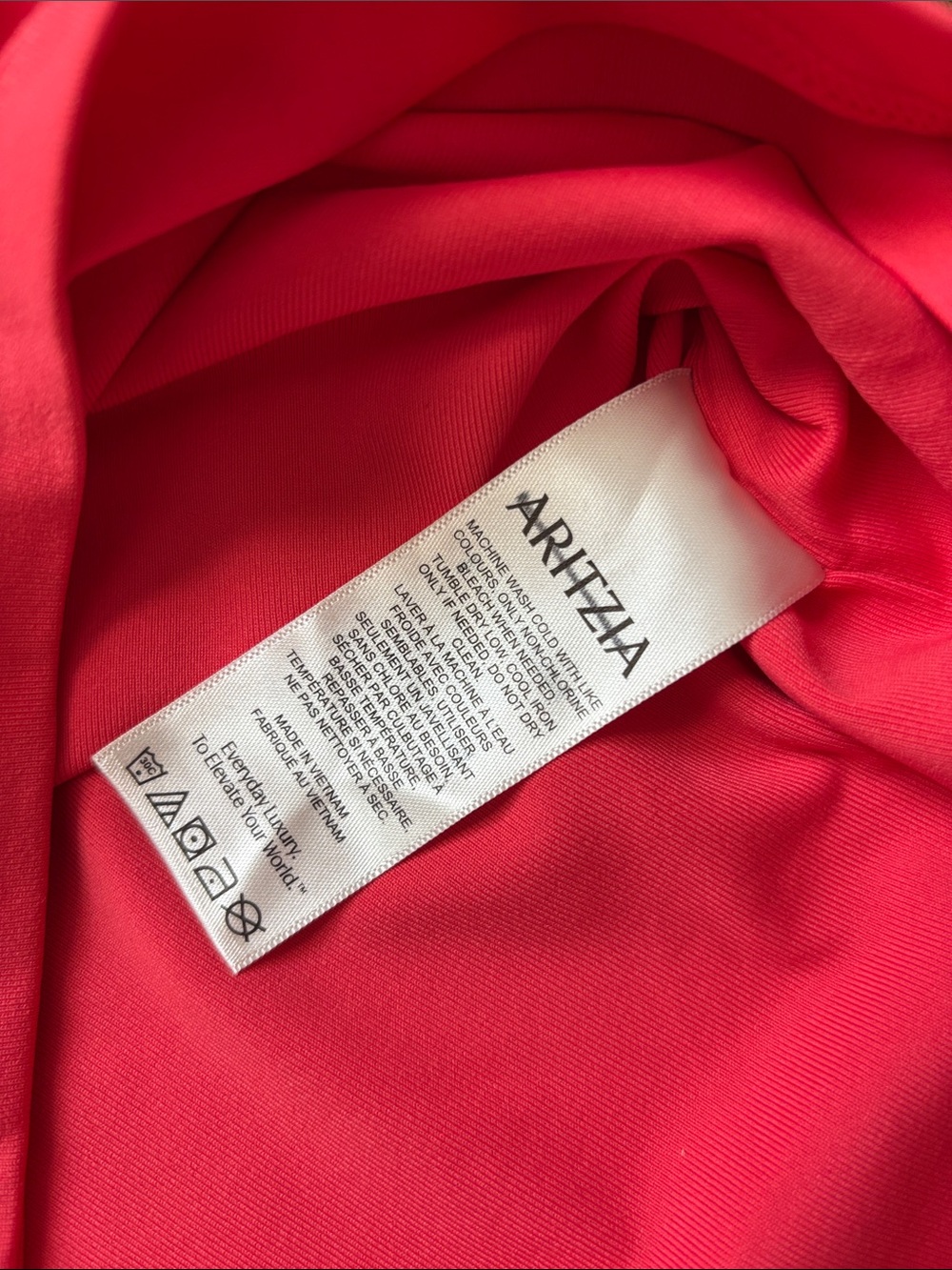 NWOT Aritzia Original Contour Enrapture Strapless Second Skin Maxi Coral Dress - Picture 3 of 9